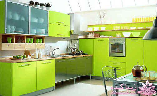 دکوراسیون داخلی با رنگ تناژ سبز